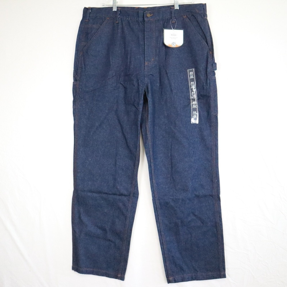 Rasco FR Jeans Mens 44x32 Flame Resistant‎ Carpenter Utility Work Denim Blue NWT